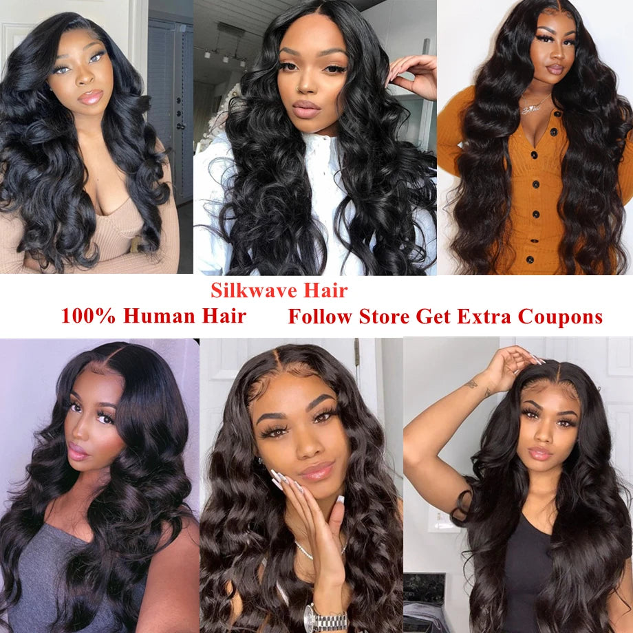 Lux 360 Full Lace Body Wave Wigs for Women - Glueless Human Hair in 30"-34" with 13x4 & 13x6 Loose Deep Wave Frontal